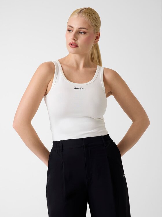 Guess Guess Top 183068 Biały Classic Fit