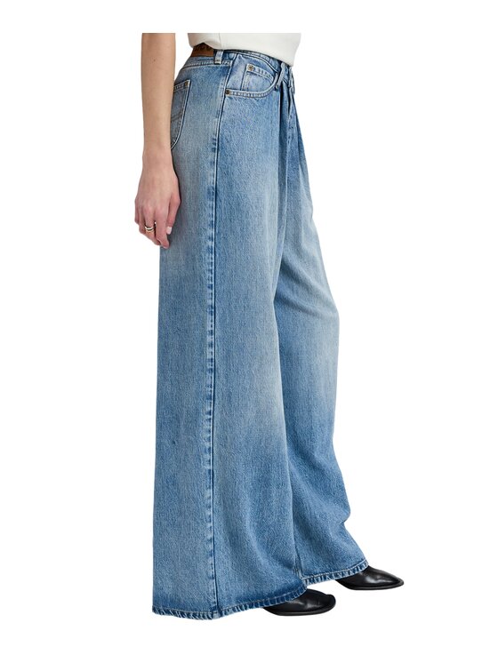 Lee Lee Jeansy 112385895 Niebieski Wide Leg