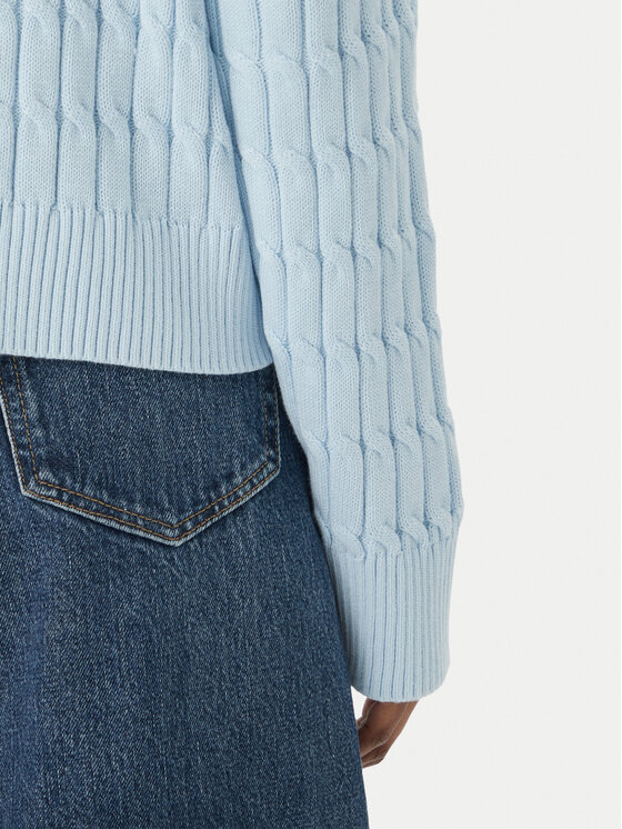 Tommy Hilfiger Tommy Hilfiger Sveter WW0WW48433 Svetlo modrá Regular Fit