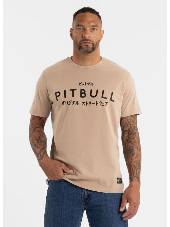 PITBULL PITBULL T-Shirt AUTOMATIC Beżowy Regular Fit
