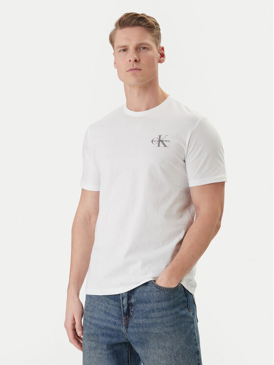 Calvin Klein Jeans Calvin Klein Jeans T-Shirt LV04RF278G Biały Regular Fit