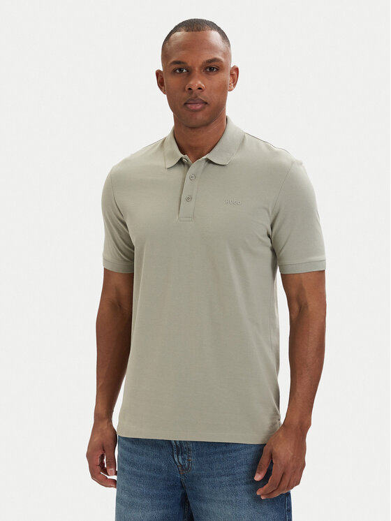 HUGO Tricou polo Donos222 50466182 Verde deschis Regular Fit
