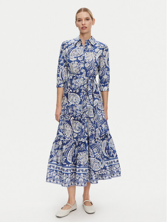 Luisa Spagnoli Luisa Spagnoli Hemdkleid Pandoro 542129 Blau Regular Fit
