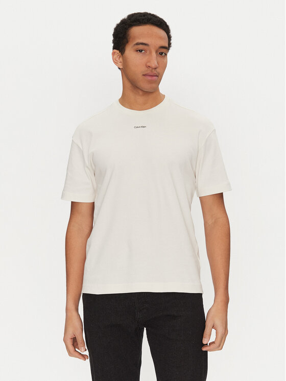 Calvin Klein Calvin Klein Футболка Nano Logo K10K112487 Білий Regular Fit