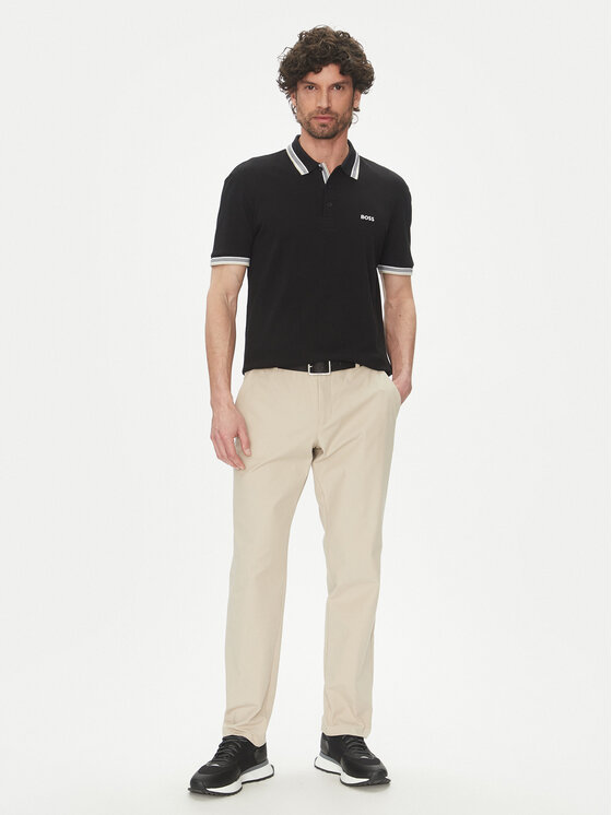 BOSS BOSS Polo majica Paddy 50469055 Črna Regular Fit