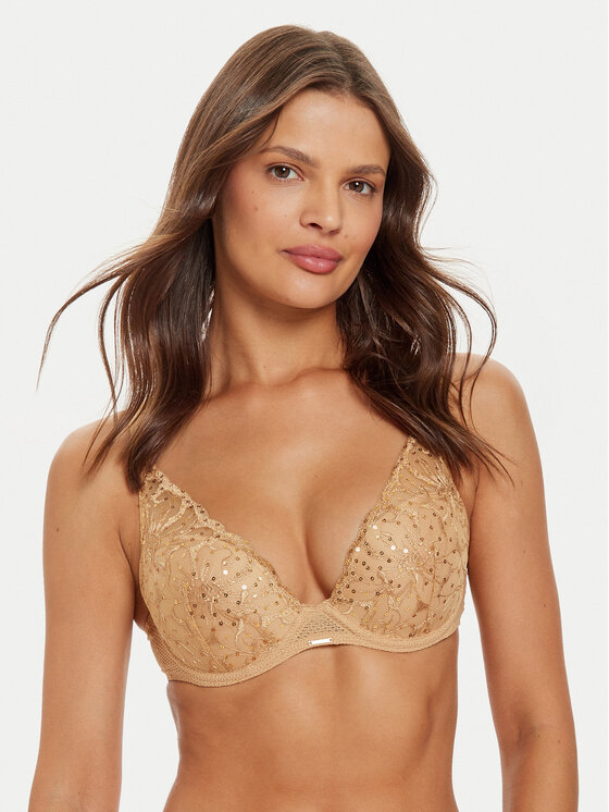 Chantelle Chantelle Сутиен с банели Fleurs Si C12Q20 Бежов