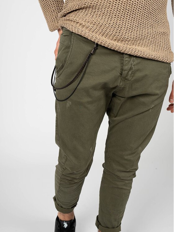 Xagon Xagon Spodnie materiałowe P2303 2CR 4015 Zielony Skinny Fit