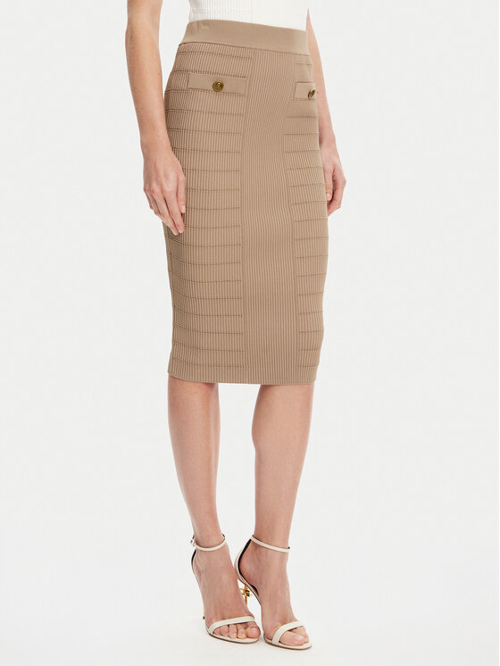 Guess Guess Спідниця-олівець W5YD66 Z0130 Коричневий Slim Fit