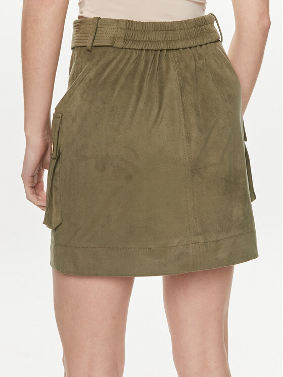 Guess Guess Fustă tip creion W4GD0I WG6T0 Verde Regular Fit