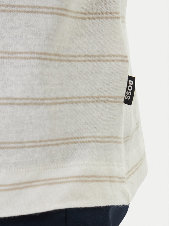 BOSS BOSS Tričko H-Taut 235 50559166 Écru Regular Fit