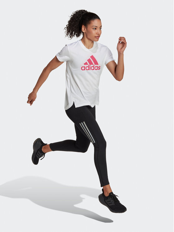 adidas adidas Tehniline särk 3-Stripes Sport Brand Love T-Shirt HK6514 Valge Regular Fit