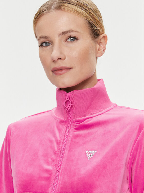 Guess Guess Суитшърт V3BQ22 KBXI2 Розов Regular Fit