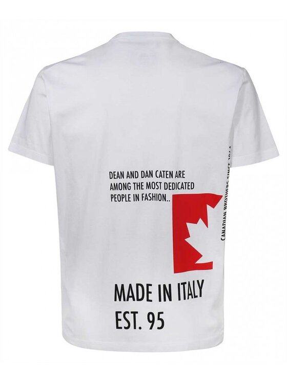 Dsquared2 Dsquared2 T-Shirt S71GD1025 S23009 100 Bílá Regular Fit