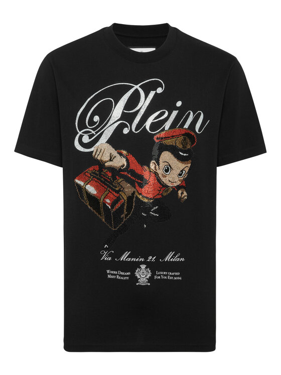 PHILIPP PLEIN PHILIPP PLEIN T-Shirt 27105 Czarny Regular Fit