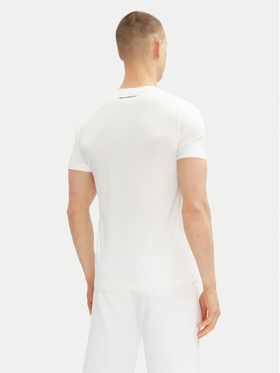 KARL LAGERFELD KARL LAGERFELD T-krekls 755061 552241 Balts Regular Fit