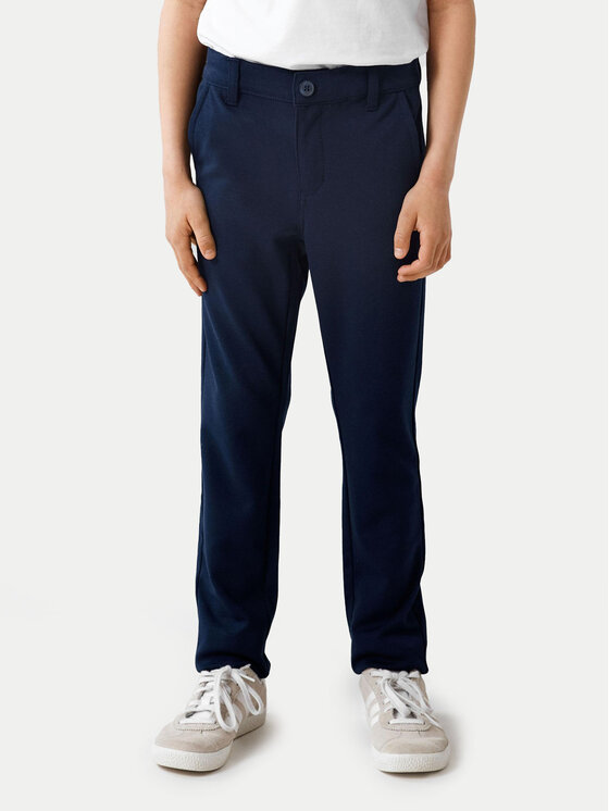 NAME IT Chino nohavice 13223129 Tmavomodrá Regular Fit