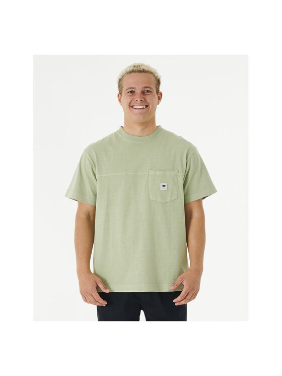 Rip Curl Rip Curl T-Shirt Quality Surf Products Pkt Tee Zielony Regular Fit