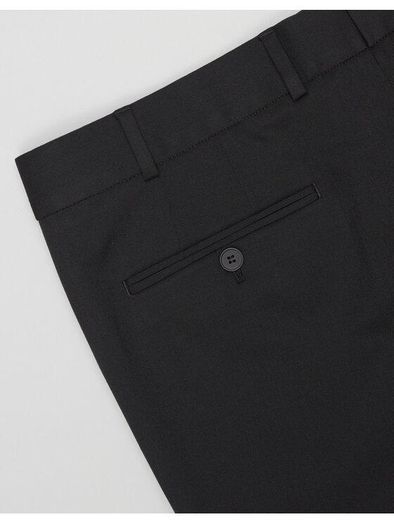 Borgio Borgio Spodnie garniturowe pellezzano Czarny Slim Fit