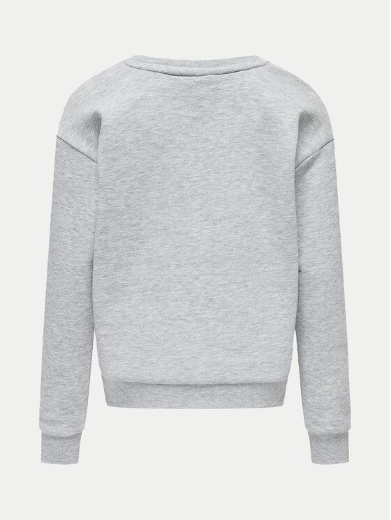 Kids ONLY Kids ONLY Bluza Yda Xmas 15280285 Szary Regular Fit