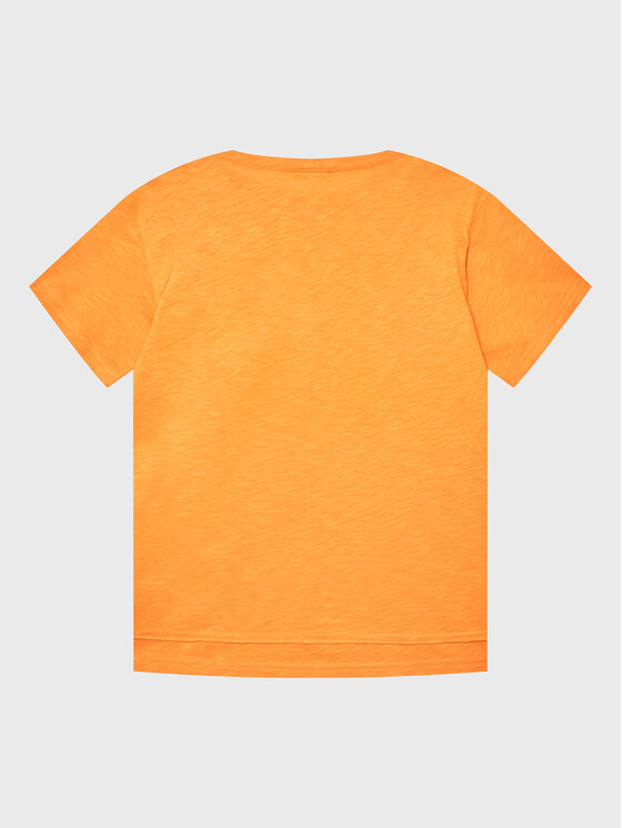 United Colors Of Benetton United Colors Of Benetton Majica 3BR4C10AD Oranžna Regular Fit