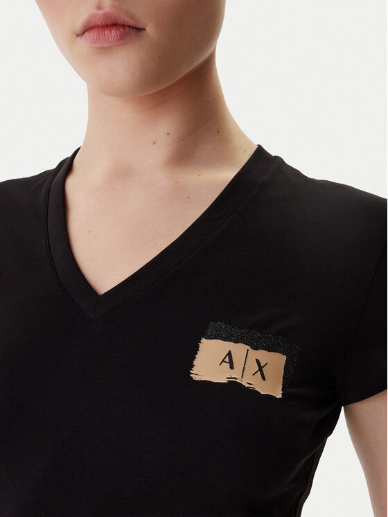 Armani Exchange Armani Exchange T-shirt XW001803 AF16294 UC001 Crna Regular Fit