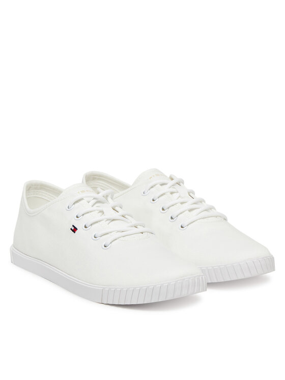 Tommy Hilfiger Tommy Hilfiger Πάνινα παπούτσια FW0FW08641 Λευκό