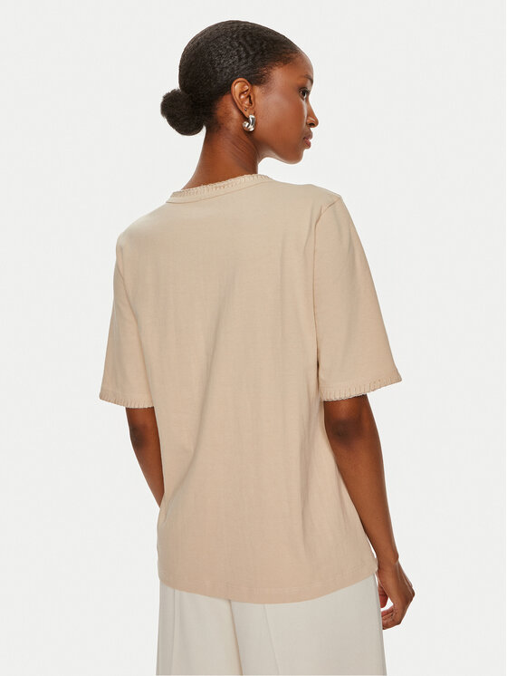 United Colors Of Benetton United Colors Of Benetton T-shirt 34G7D107B Bež Regular Fit