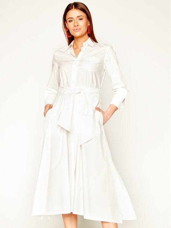 Weekend Max Mara Sukienka koszulowa Jums 52212001 Biały Regular Fit