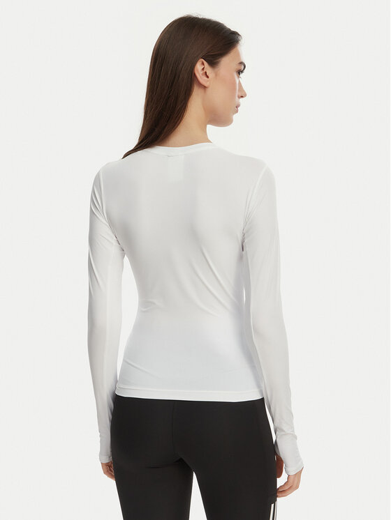 adidas adidas Techniniai marškinėliai Power Essentials Workout Contour KD2211 Balta Slim Fit