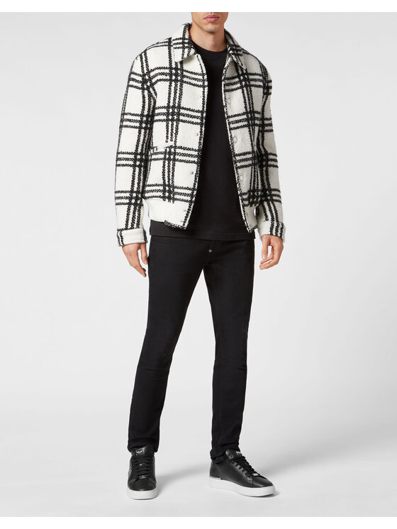PHILIPP PLEIN PHILIPP PLEIN Bomber 4027 Bianco Regular Fit