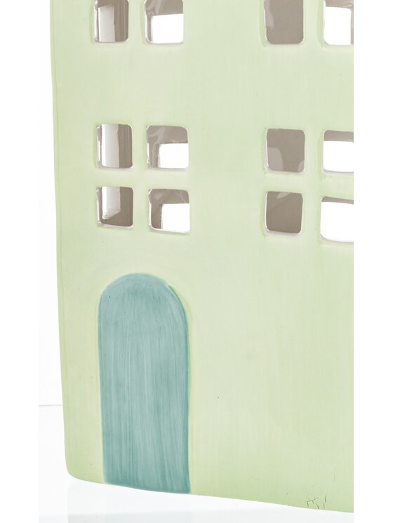 MIAhome MIAhome Lampion Ceramiczny domek GILLI-2 Zielony