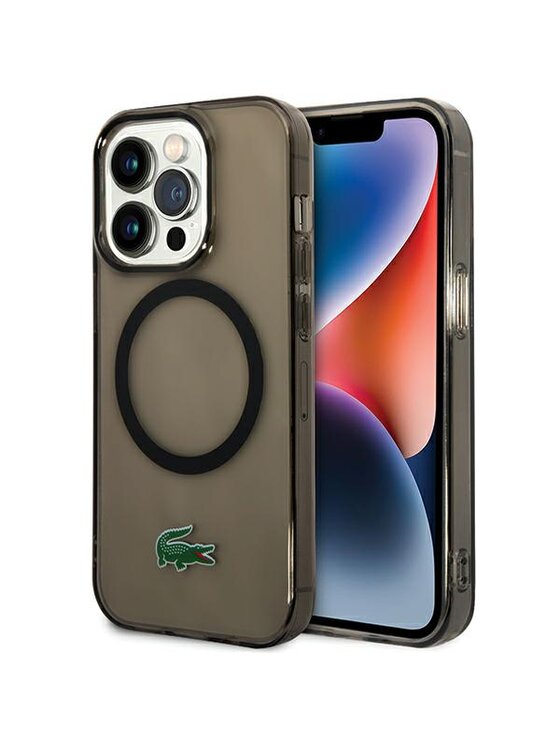 Etui na telefon Lacoste, Czarne, iPhone 15 Pro