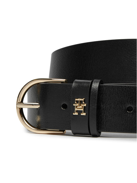 Tommy Hilfiger Tommy Hilfiger Pasek Damski Essential Effortless 3.5 AW0AW16837 Czarny