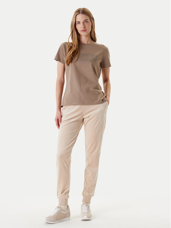 Guess Guess Majica V5YI08 J1314 Rjava Regular Fit