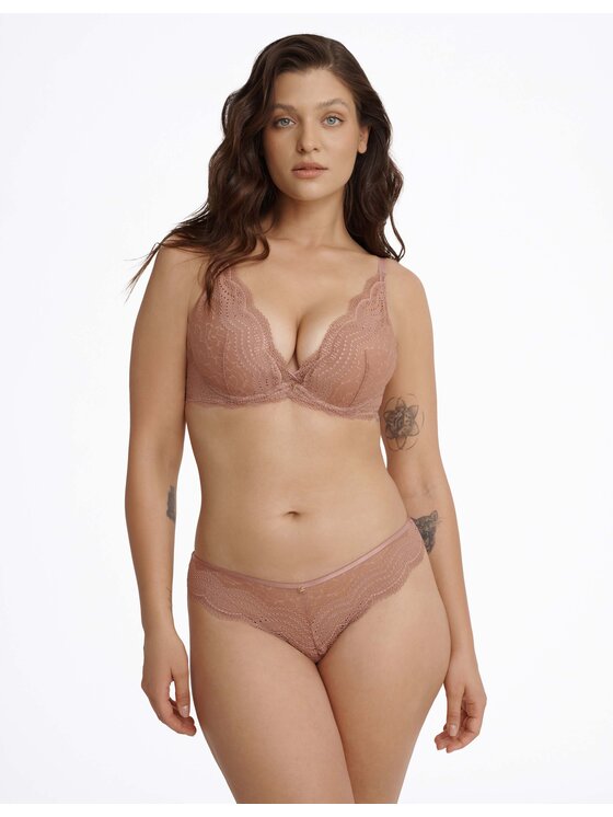 Esotiq Esotiq Biustonosz push-up 40523 Beżowy