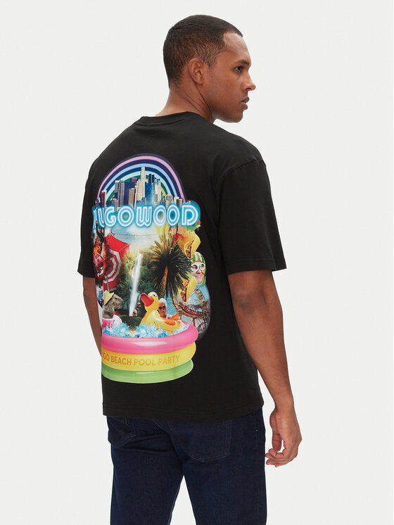 HUGO HUGO T-shirt Duwood 50538512 Crna Relaxed Fit