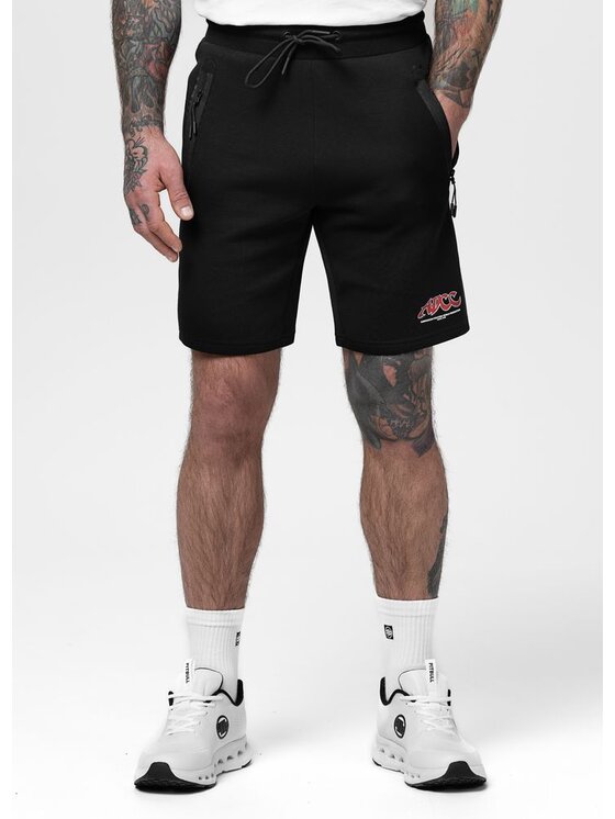 PITBULL PITBULL Szorty sportowe ADCC DOGWOOD Czarny Regular Fit