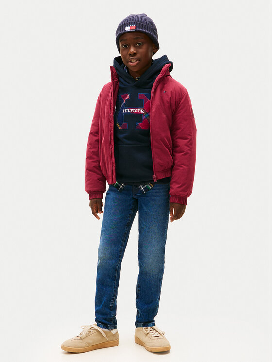 Tommy Hilfiger Tommy Hilfiger Jeansy KB0KB10040 M Granatowy Straight Fit