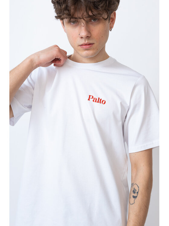 Palto Palto T-Shirt Explore Biały Relaxed Fit