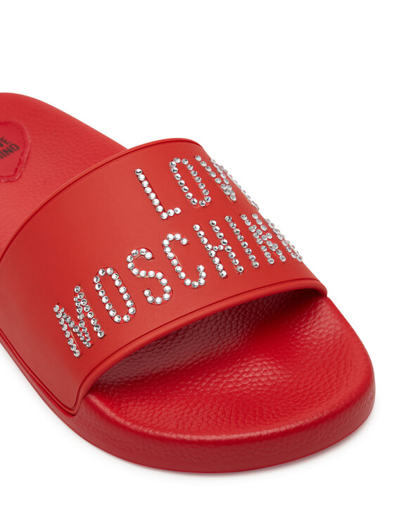 LOVE MOSCHINO LOVE MOSCHINO Klapki JA28122G1MI13500 Czerwony