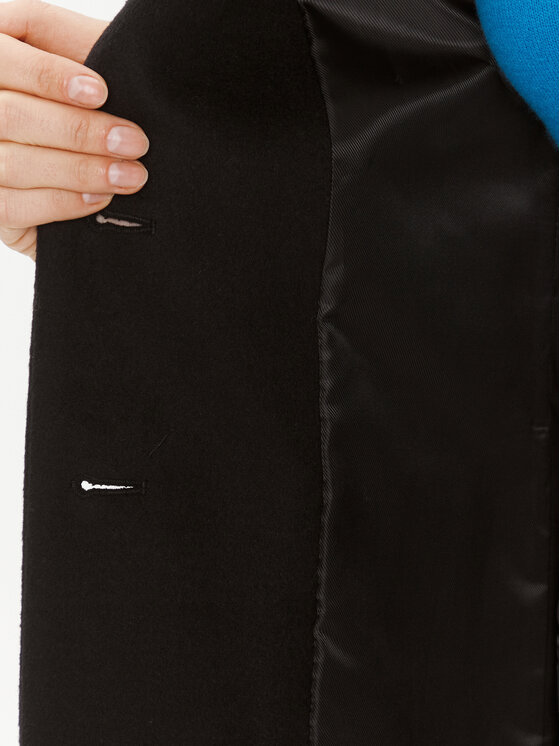 United Colors Of Benetton United Colors Of Benetton Wollmantel 28HFDN02V Schwarz Regular Fit