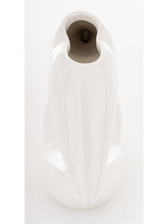 MIAhome MIAhome Wazon ceramiczny 13x20x6,5 cm USTA Biały