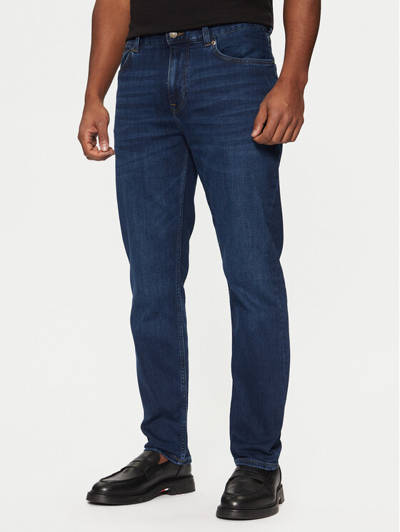 Tommy Hilfiger Tommy Hilfiger Jeansy Denton MW0MW39034 Tmavomodrá Straight Fit