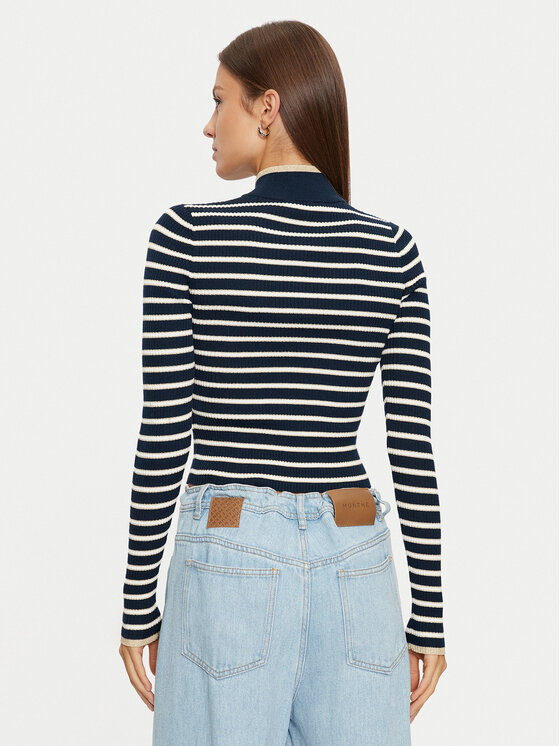Tommy Jeans Tommy Jeans Pulover DW0DW19835 Mornarsko modra Slim Fit