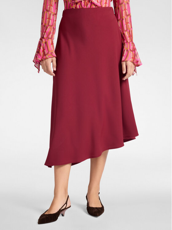 Elena Mirò Elena Mirò Gonna midi 1049P000060N067 Bordeaux A-Line Fit