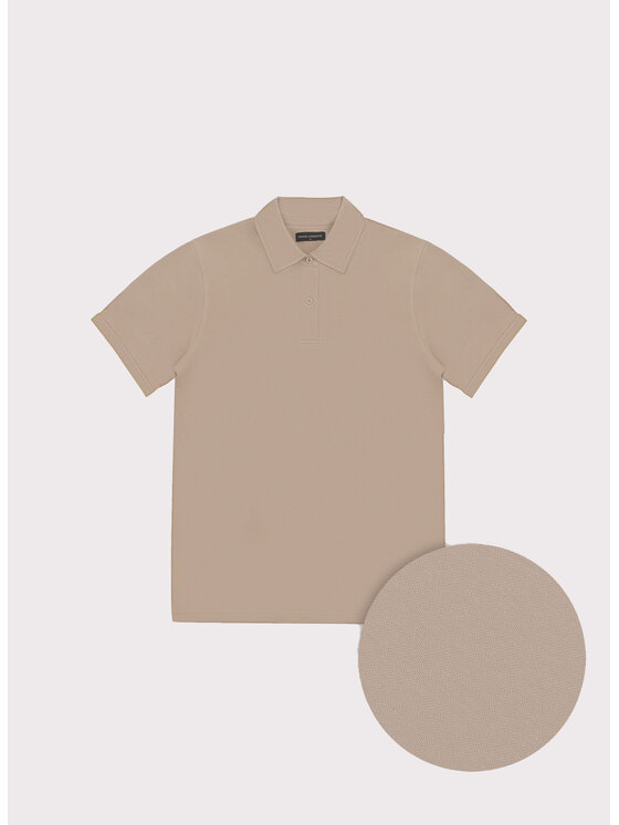 Pako Lorente Pako Lorente Polo P26SF-TX-017 Beżowy Classic Fit