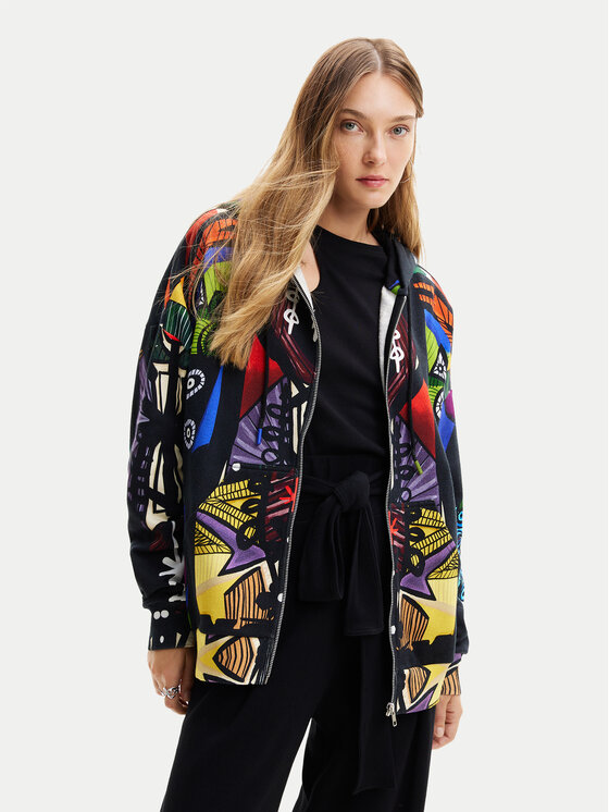 Desigual Bluză MONSIEUR CHRISTIAN LACROIX Cubism 24SWSK36 Colorat Oversize