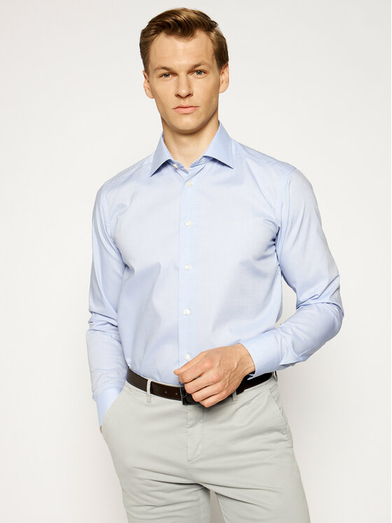 Eton Eton Marškiniai 354879511 Mėlyna Slim Fit