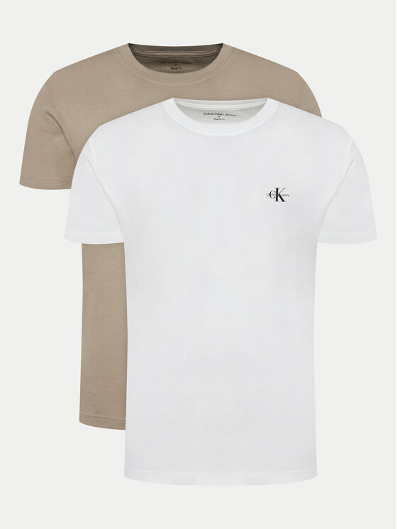 Set 2 tricouri Calvin Klein Jeans Bărbați, Mărimea: XXL, Colorat, Monologo J30J320199