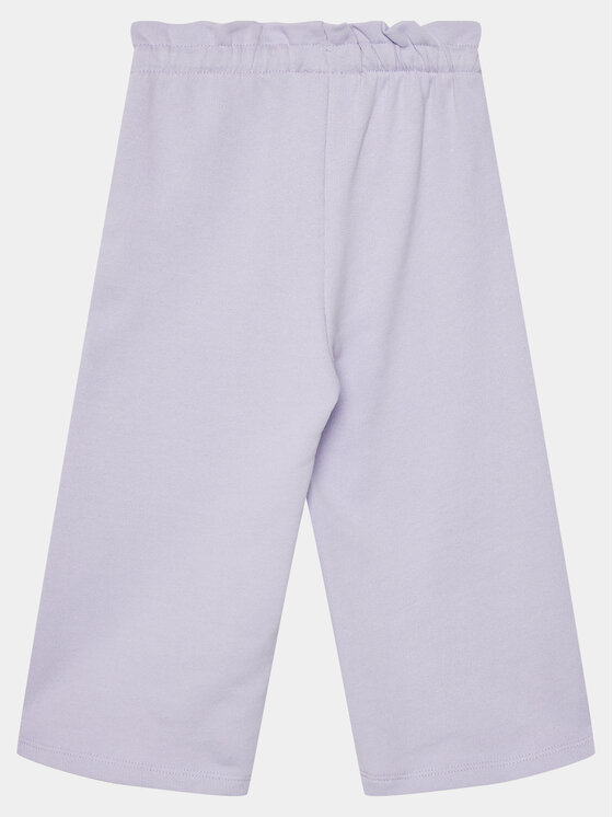 United Colors Of Benetton United Colors Of Benetton Hlače iz tkanine 3J68GF03R Vijolična Cropped Fit